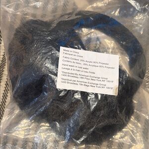 Aerosoles Black Faux Fur Earmuffs